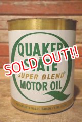 画像: dp-230901-53 QUAKER STATE / ONE U.S. GALLON SUPER BLEND MOTOR OIL CAN