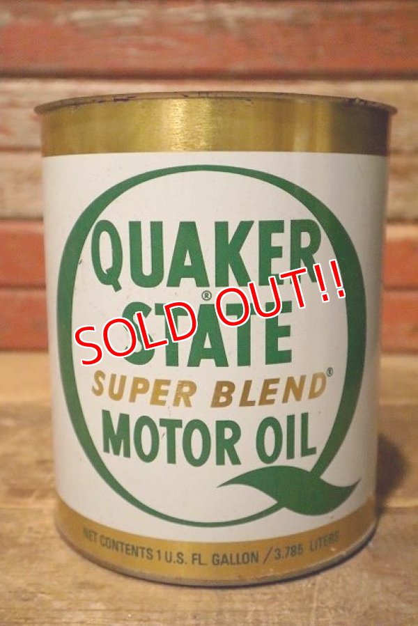 画像1: dp-230901-53 QUAKER STATE / ONE U.S. GALLON SUPER BLEND MOTOR OIL CAN