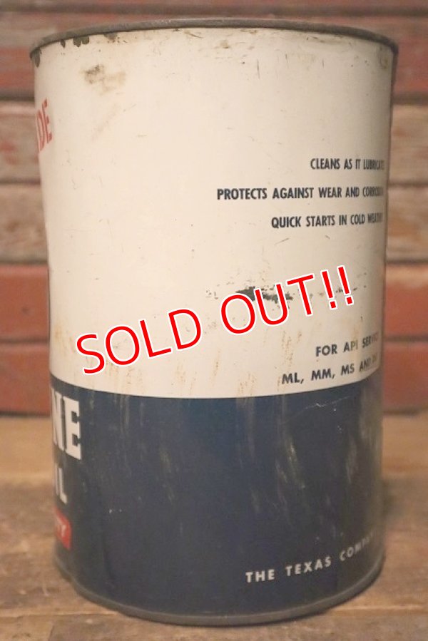 画像4: dp-230901-97 HAVOLINE (TEXACO) / 1950's FIVE U.S. Quarts Custom Made Motor Oil Can