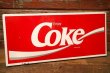 画像1: dp-230901-105 Coke (Coca-Cola) / 1980's-1990's Metal Sign