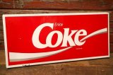 画像: dp-230901-105 Coke (Coca-Cola) / 1980's-1990's Metal Sign
