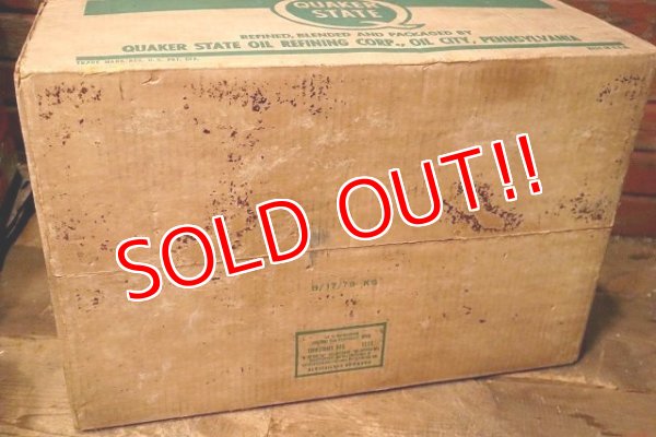 画像11: dp-230901-54 QUAKER STATE / Vintage Cardboard Box