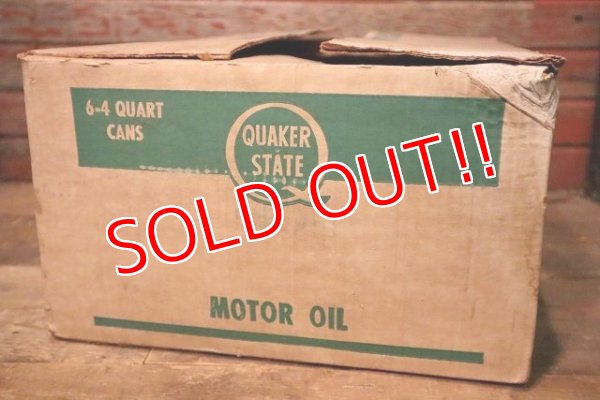 画像4: dp-230901-54 QUAKER STATE / Vintage Cardboard Box