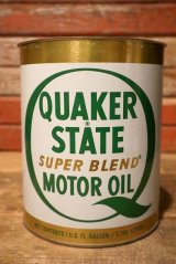 画像: dp-230901-52 QUAKER STATE / ONE U.S. GALLON SUPER BLEND MOTOR OIL CAN