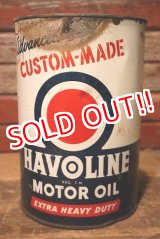 画像: dp-230901-97 HAVOLINE (TEXACO) / 1950's FIVE U.S. Quarts Custom Made Motor Oil Can