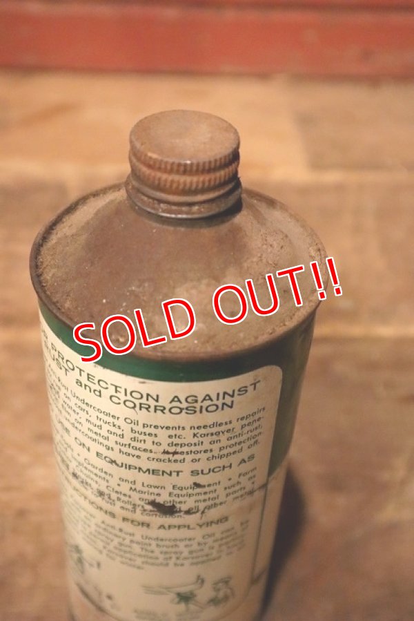 画像6: dp-230901-62 QUAKER STATE / 1950's KARSAVER Anti-Rust UNDECOATER OIL Can
