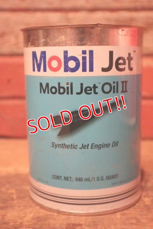 画像1: dp-230901-92 Mobil / Jet Oil II One U.S. Quart Can