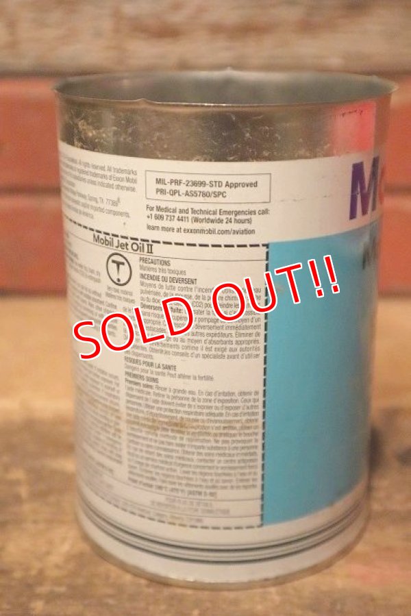 画像3: dp-230901-92 Mobil / Jet Oil II One U.S. Quart Can