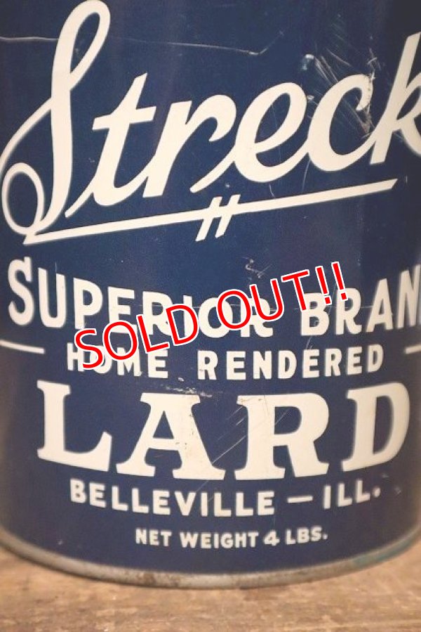画像2: dp-230901-94 Streck / SUPERIOR BRAND LARD VINTAGE 4 LBS. CAN