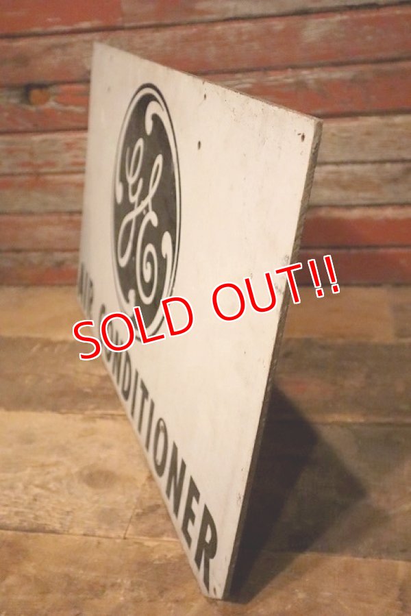 画像9: dp-230901-147 GENERAL ELECTRIC / AIR CONDITIONER Masonite Sign