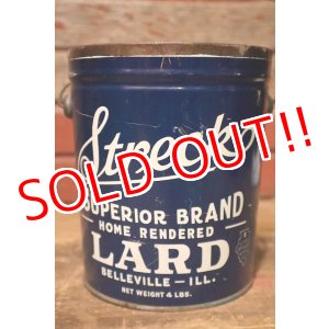 画像: dp-230901-94 Streck / SUPERIOR BRAND LARD VINTAGE 4 LBS. CAN