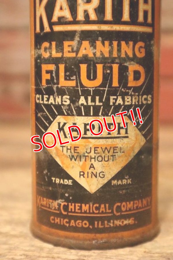 画像2: dp-230901-101 KARITH / 1940's CLEANING FLUID CAN