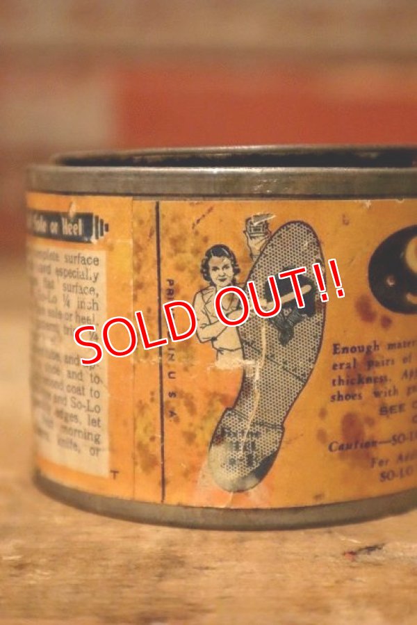 画像2: dp-230901-104 SO-LO / 1940's-1950's Rubber Bond Cement Can