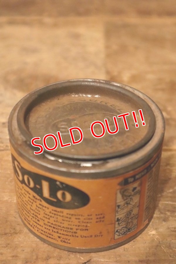 画像6: dp-230901-104 SO-LO / 1940's-1950's Rubber Bond Cement Can