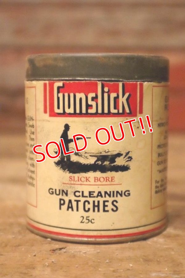 画像1: dp-230901-103 Gunslick / 1940's GUN CLEANING PATCHES CAN