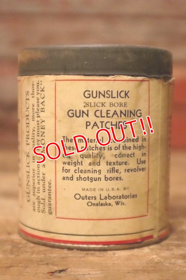 画像4: dp-230901-103 Gunslick / 1940's GUN CLEANING PATCHES CAN