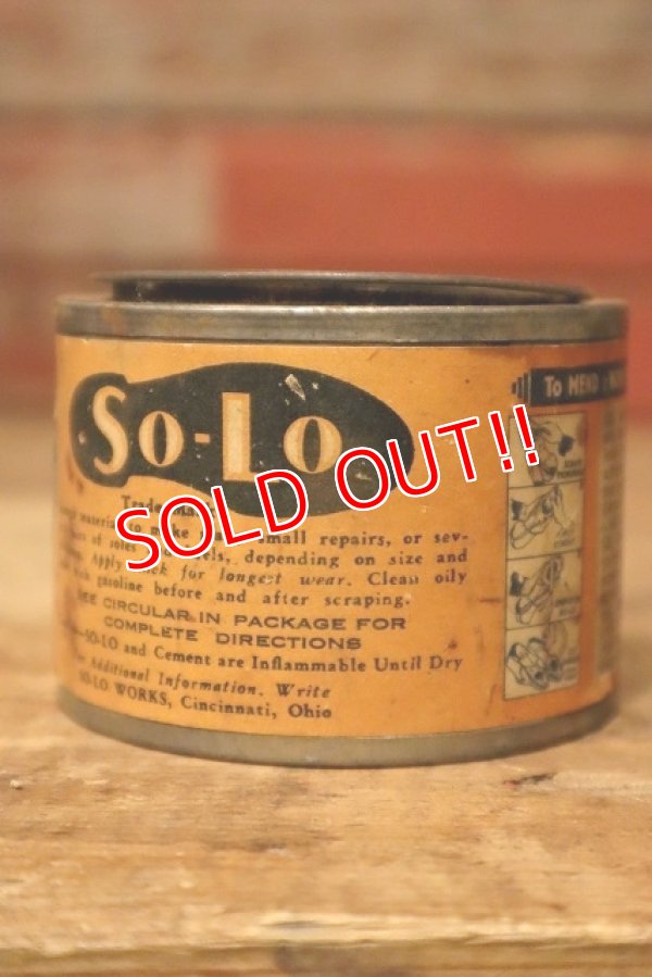 画像3: dp-230901-104 SO-LO / 1940's-1950's Rubber Bond Cement Can