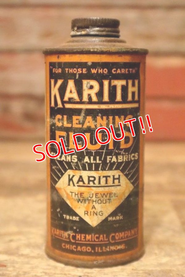画像1: dp-230901-101 KARITH / 1940's CLEANING FLUID CAN