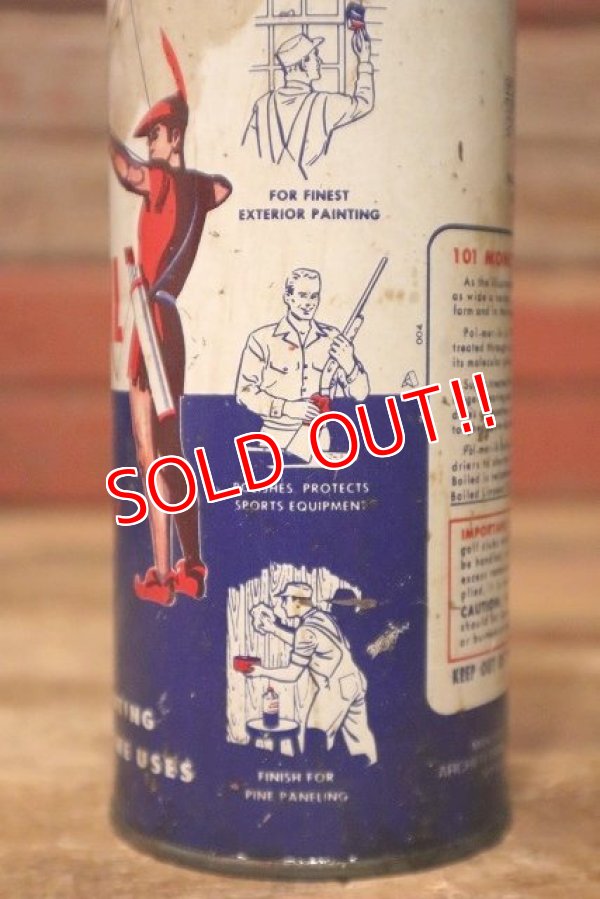 画像4: dp-230901-120 ARCHER / 1950's Pol-mer-ik LINSEED OIL CAN