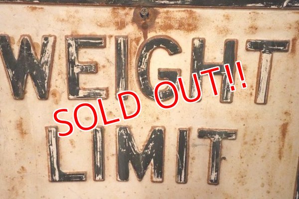 画像2: dp-230901-139 Road Sign / WEIGHT LIMIT 10 TONS