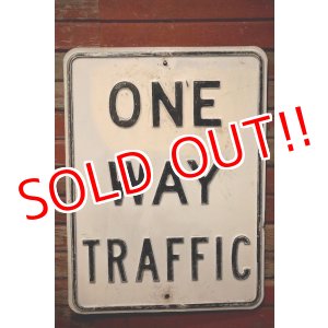 画像: dp-230901-139 Road Sign / ONE WAY TRAFFIC