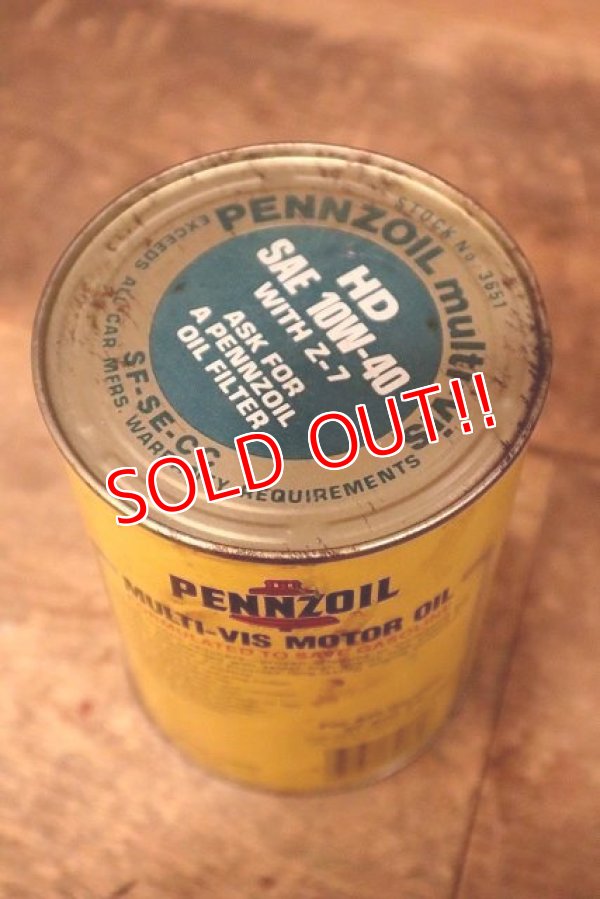 画像6: dp-230901-120 PENNZOIL / 10W-40 U.S. Quart Motor Oil Can