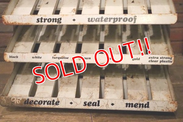 画像3: dp-230901-154 MYSTIC / PLASTIC COARTED CLOTH TAPE Vintage Metal Rack