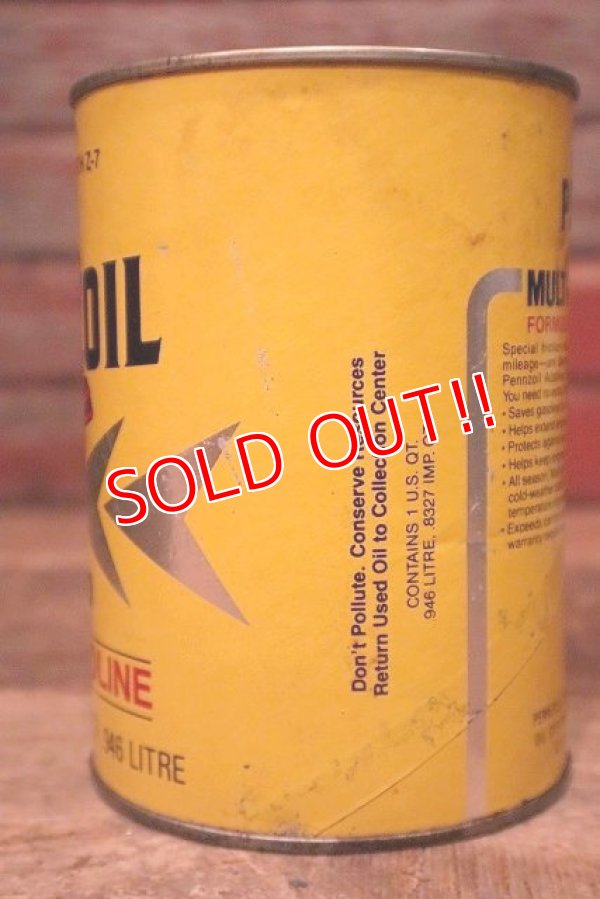 画像4: dp-230901-120 PENNZOIL / 10W-40 U.S. Quart Motor Oil Can