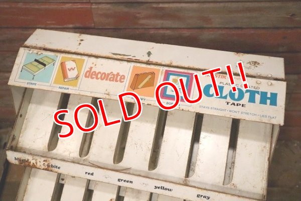 画像2: dp-230901-154 MYSTIC / PLASTIC COARTED CLOTH TAPE Vintage Metal Rack