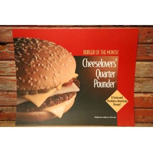 画像: dp-230901-45 McDonald's / 1993 Translite "Cheeselover's Quarter Pounder"