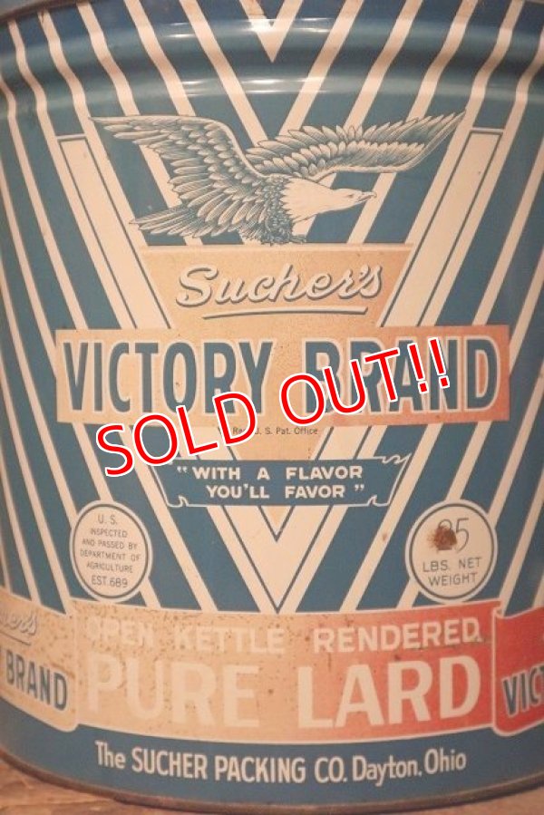画像2: dp-231001-29 Sucher's VICTORY BRAND PURE LARD Can