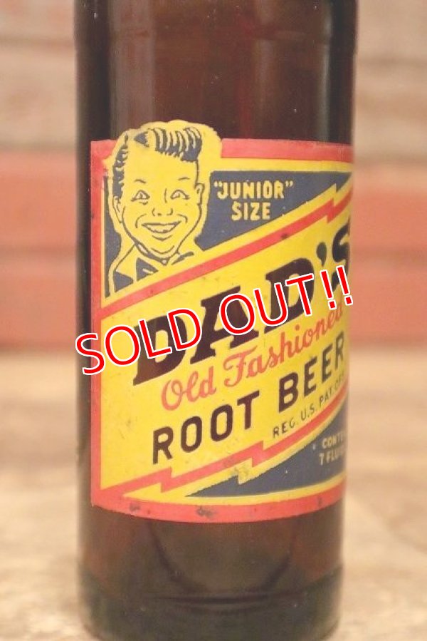 画像2: dp-231001-09 DAD'S ROOT BEER / 1950's "JUNIOR" SIZE 7 FL.OZ Bottle