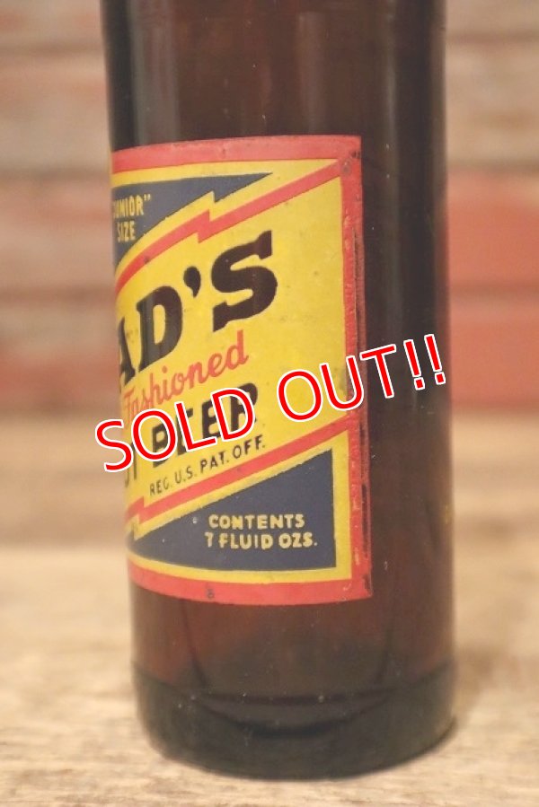 画像3: dp-231001-09 DAD'S ROOT BEER / 1950's "JUNIOR" SIZE 7 FL.OZ Bottle