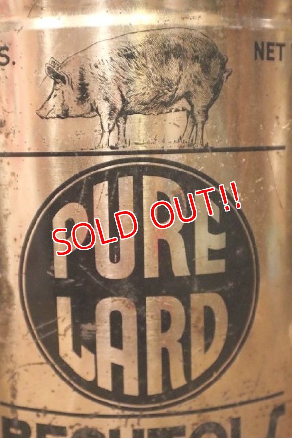 画像2: dp-231001-31 BECHTOLS PURE LARD 1940's-1950's Can 