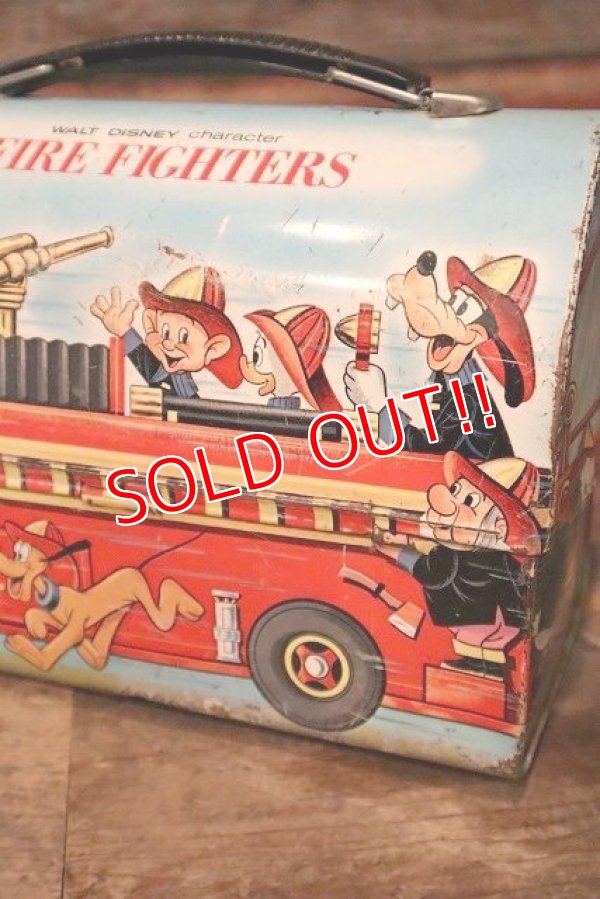 画像4: ct-231001-05 Walt Disney Character / ALADDIN 1969 FIRE FIGHTERS Metal Lunch Box