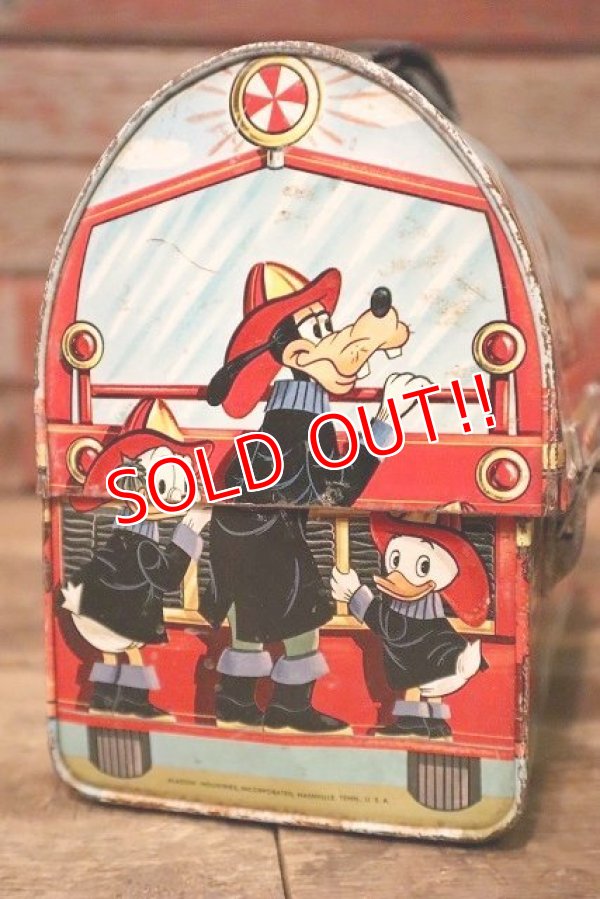 画像8: ct-231001-05 Walt Disney Character / ALADDIN 1969 FIRE FIGHTERS Metal Lunch Box