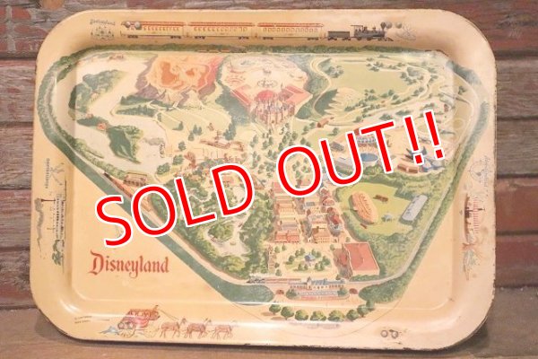 画像1: ct-231001-42 Disneyland / 1995 Park Map Tin Tray