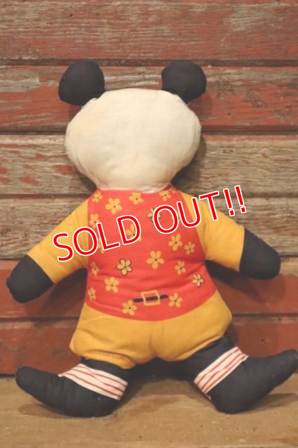 画像4: ct-231001-20 Vintage Panda Pillow Doll