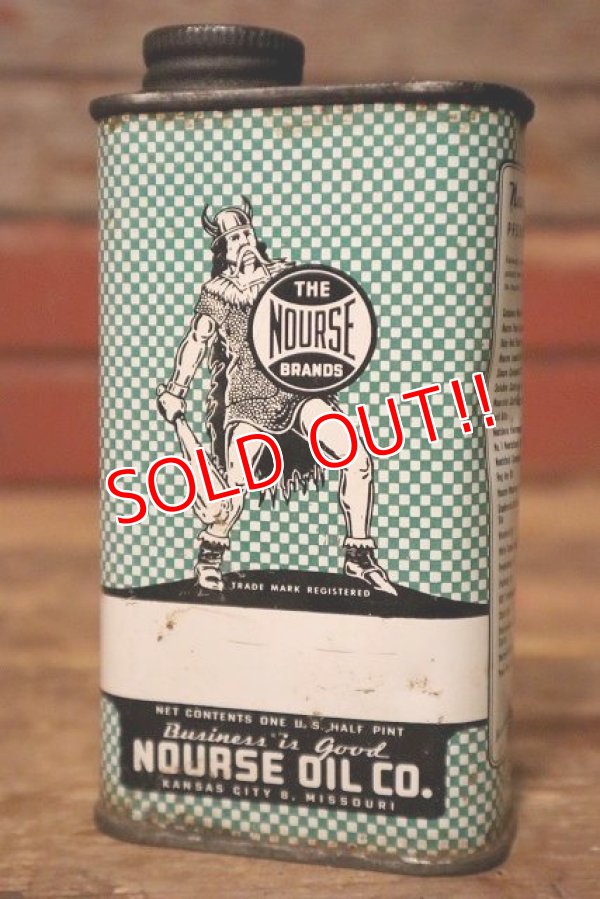 画像3: dp-230901-76 NOURSE OIL Co, / 1940's One U.S. Half Pint Can