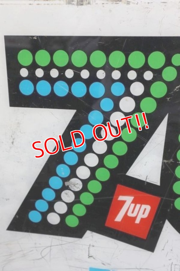 画像2: dp-231001-03 7up / 1970's-1980's Plastic Sign