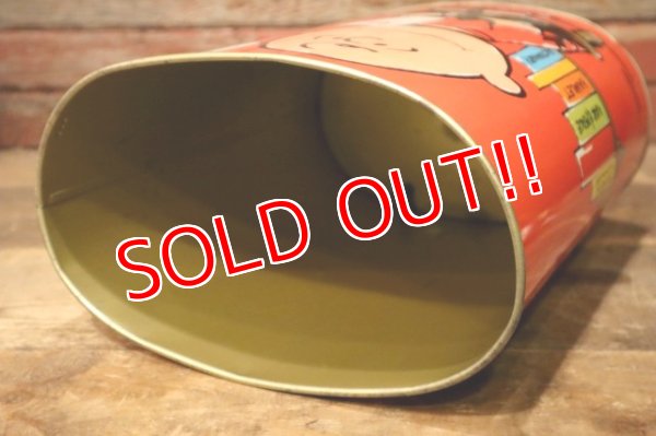 画像10: ct-231001-58 Snoopy & Charlie Brown / CHEINCO 1970's Trash Can (Red)