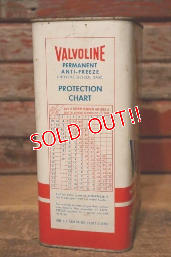 画像4: dp-231012-49 VALVOLINE / 1960's-1970's PERMANENT ANTI-FREEZE ONE U.S.GALLON CAN