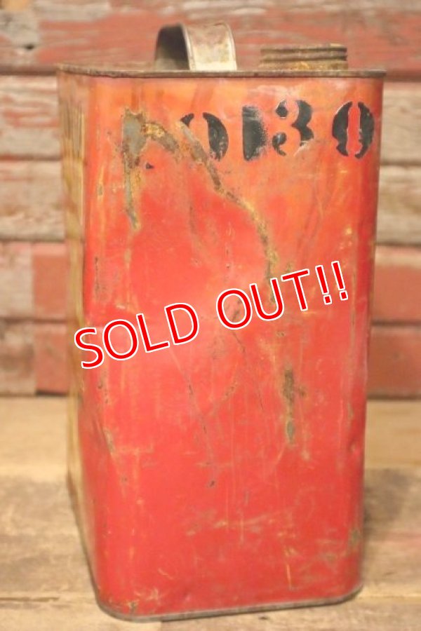 画像5: dp-231012-61 SILVER SHELL / 1950's TWO U.S.GALLONS MOTOR OIL CAN