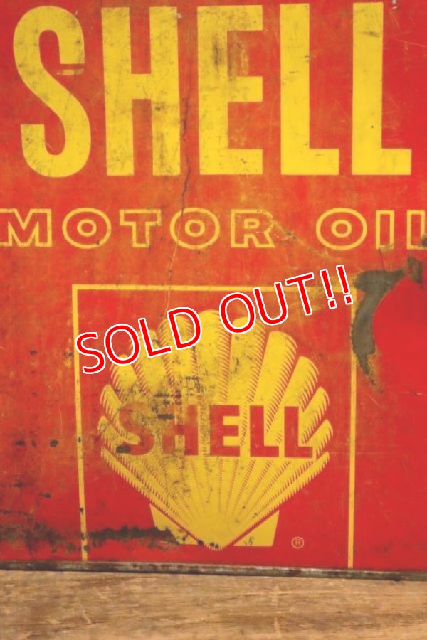 画像2: dp-231012-61 SILVER SHELL / 1950's TWO U.S.GALLONS MOTOR OIL CAN