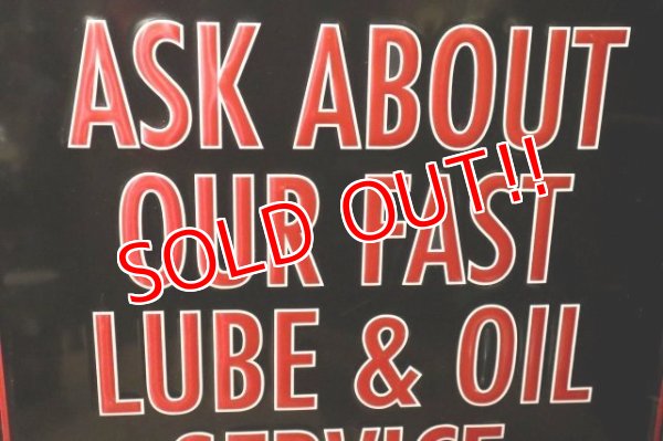 画像3: dp-231012-18 Kendall MOTOR OIL / 1980's Metal Sign "ASK ABOUT OUR FAST LUBE & OIL SERVICE"
