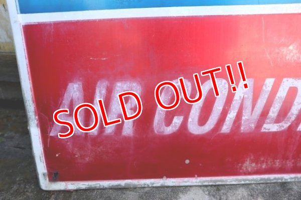 画像2: dp-231012-134 AC Delco / "AIR CONDITIONING" Metal Sign