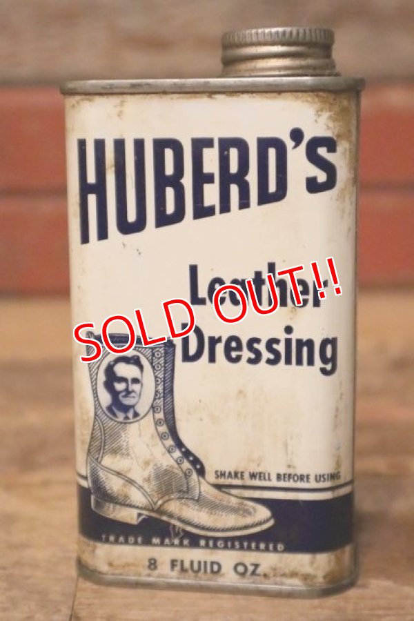 画像2: dp-231012-94 HUBERD'S / mid 1960's Leather Dressing Can