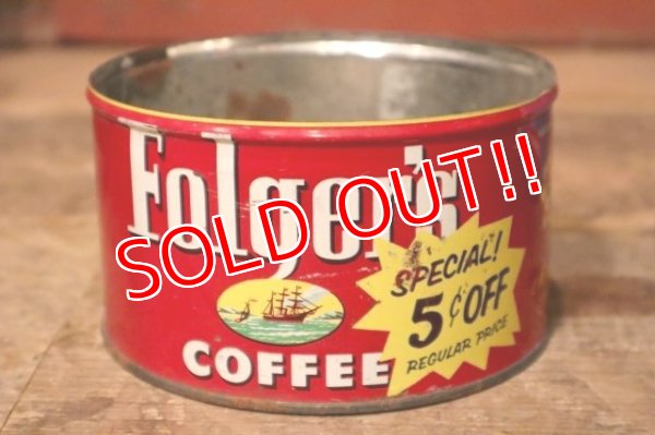 画像2: dp-231016-14 Folger's COFFEE / Vintage Tin Can