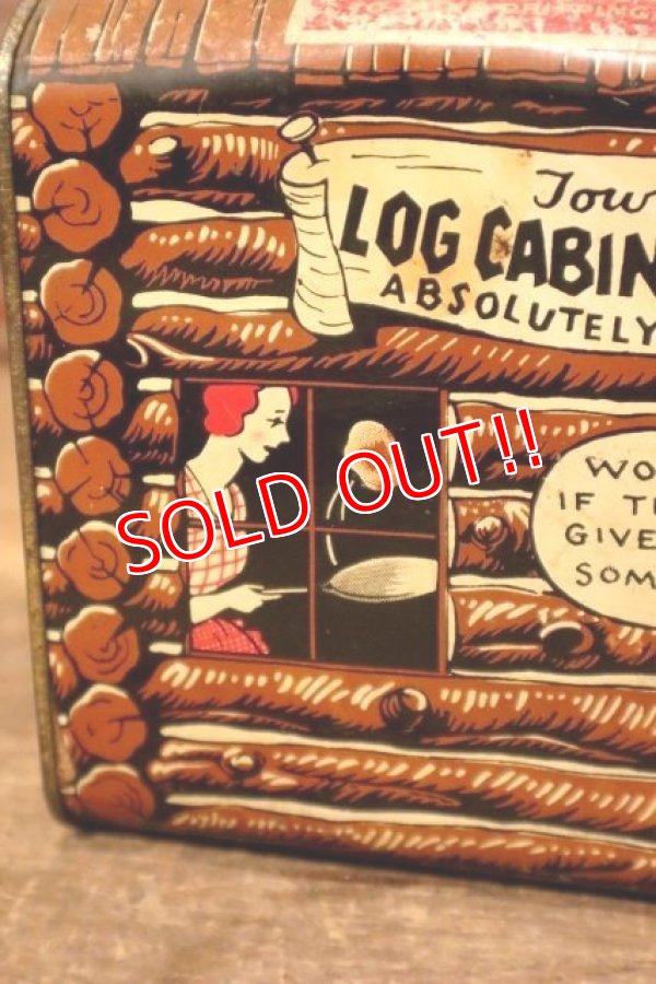 画像3: dp-231016-85 Towle's LOG CABIN SYRUP / Vintage Tin Can
