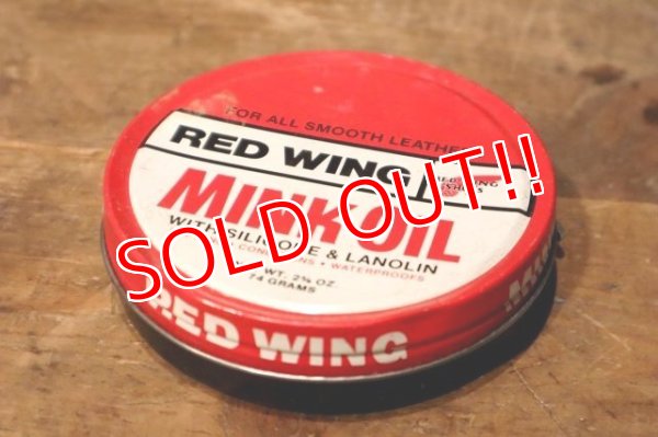 画像1: dp-231012-85 RED WING MINK OIL / Vintage Tin Can